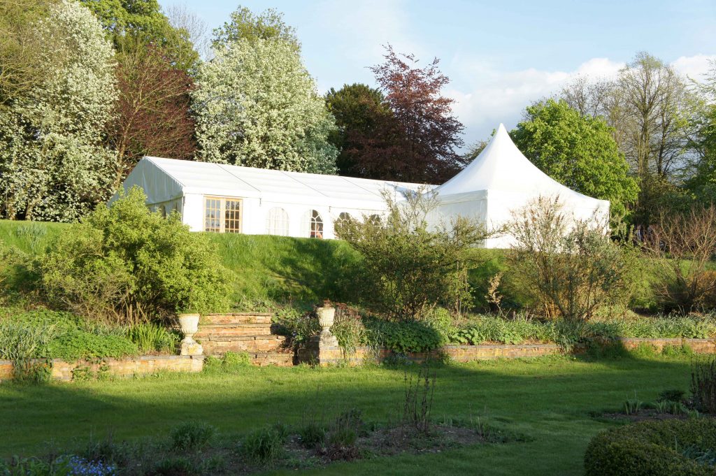 Marquee exterior with pagoda