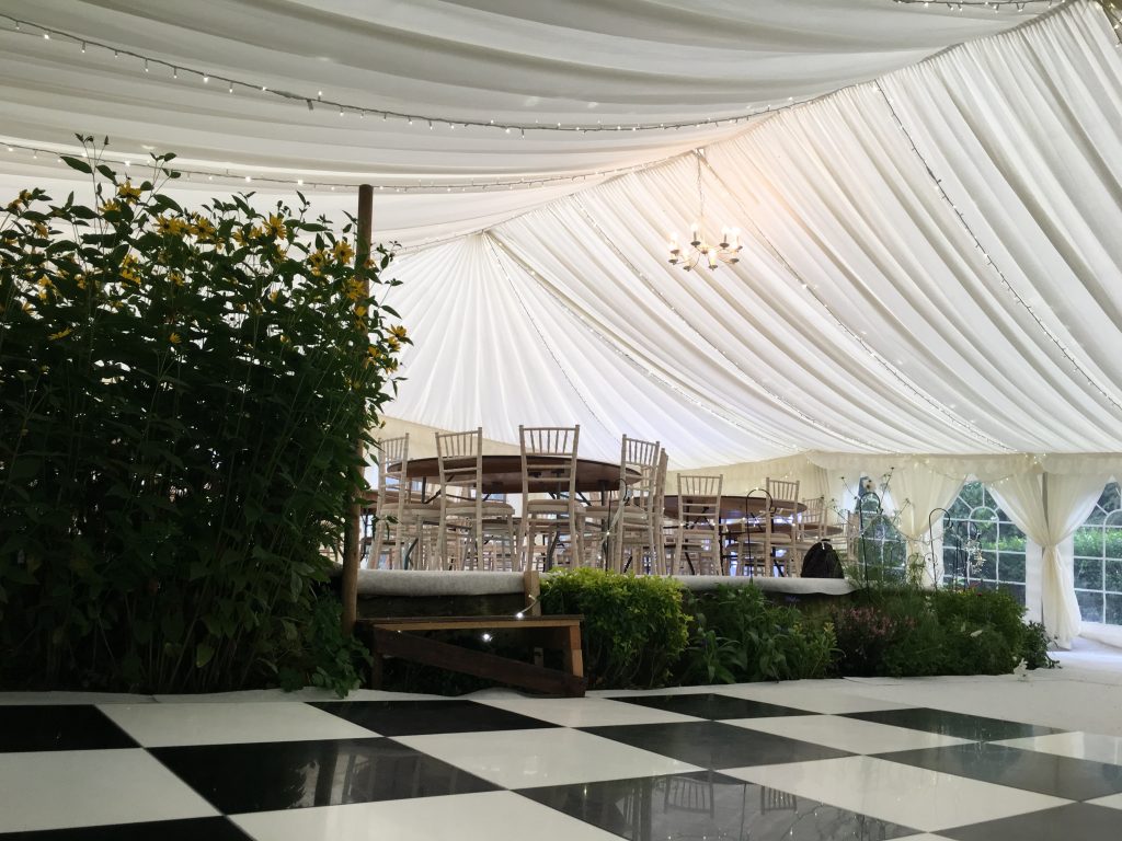 Wansford marquee interior